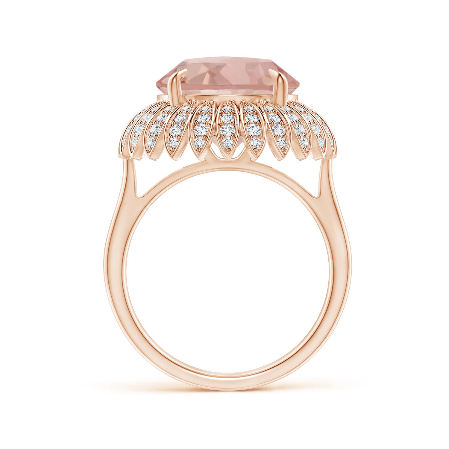 AAAA - Morganite / 5.58 CT / 14 KT Rose Gold