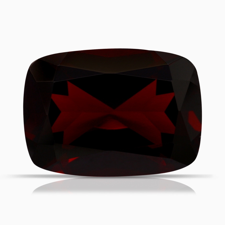 14.12x10.11x6.09mm AA GIA Certified Rectangular Cushion Garnet Ring in 18K White Gold side 699