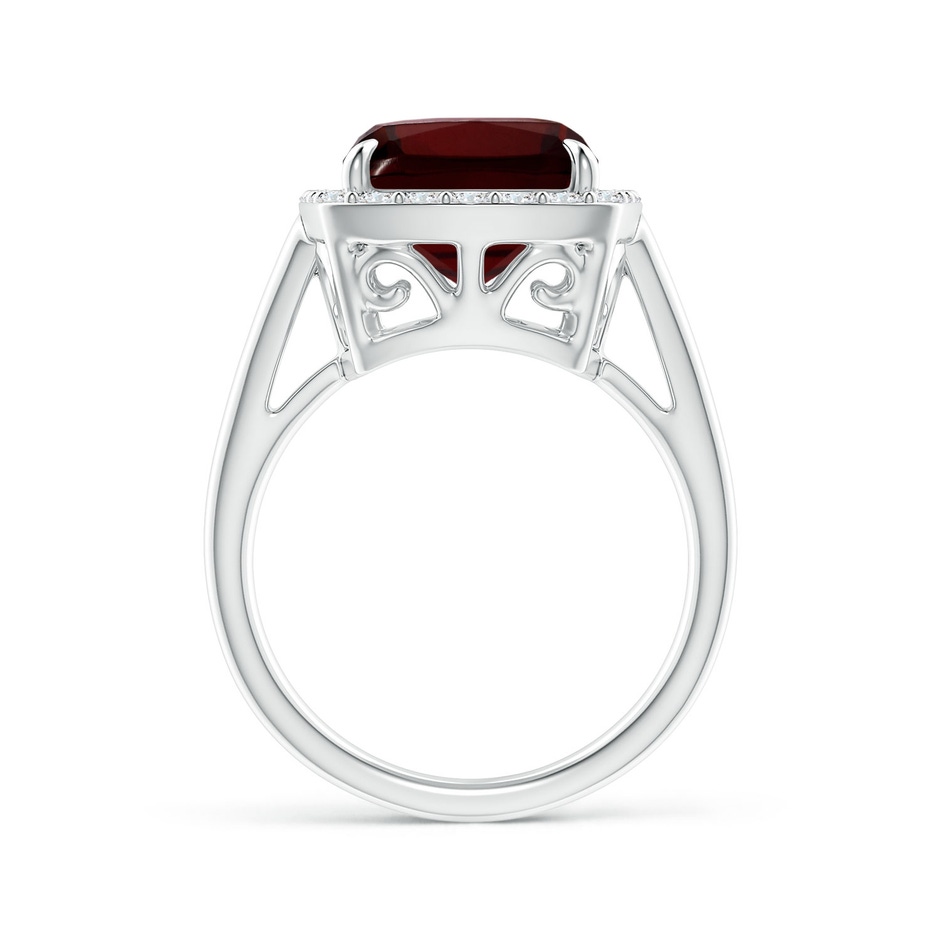 14.12x10.11x6.09mm AA GIA Certified Classic Garnet Cocktail Ring in 18K White Gold side 199