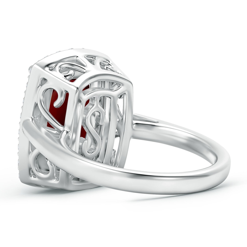 14.12x10.11x6.09mm AA GIA Certified Classic Garnet Cocktail Ring in 18K White Gold side 399