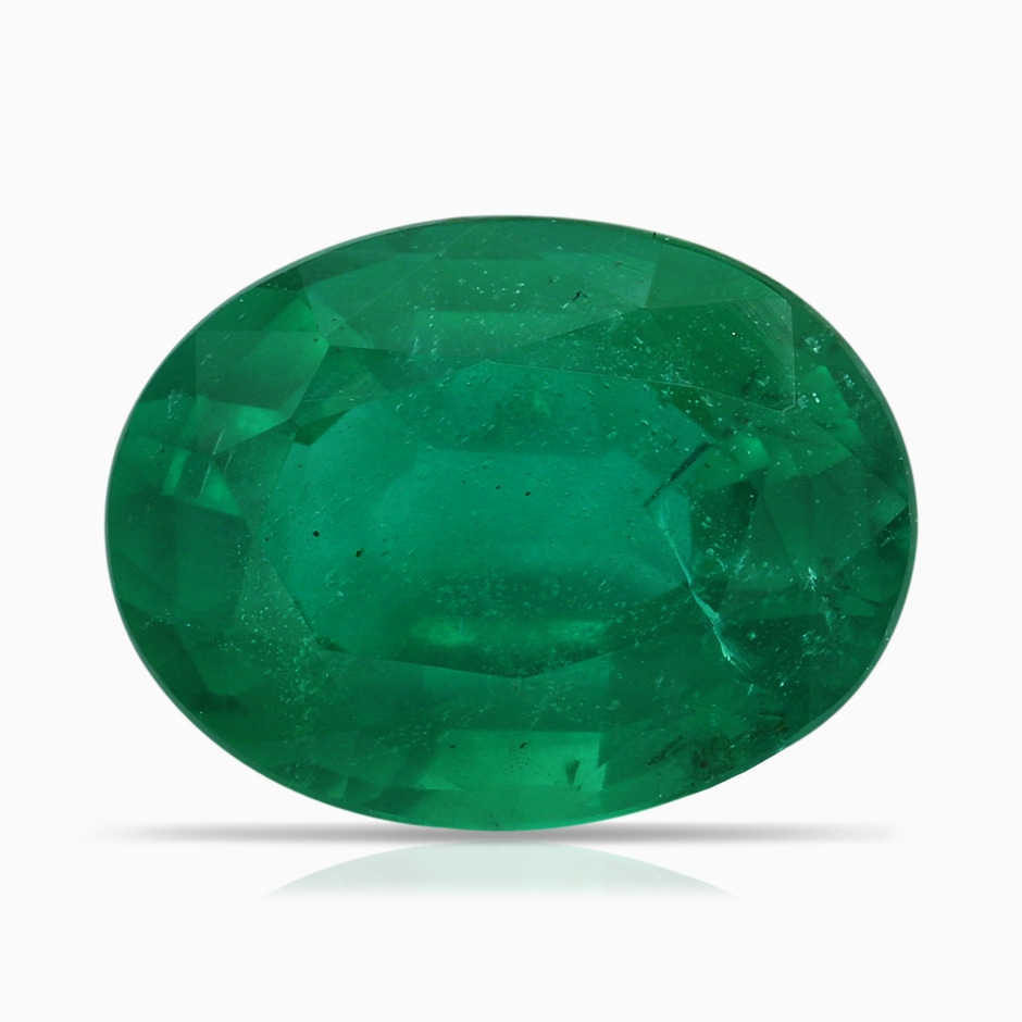 13.24x10.01x6.86mm AA GIA Certified Vintage Style Oval Emerald Split Shank Ring in Rose Gold side 699