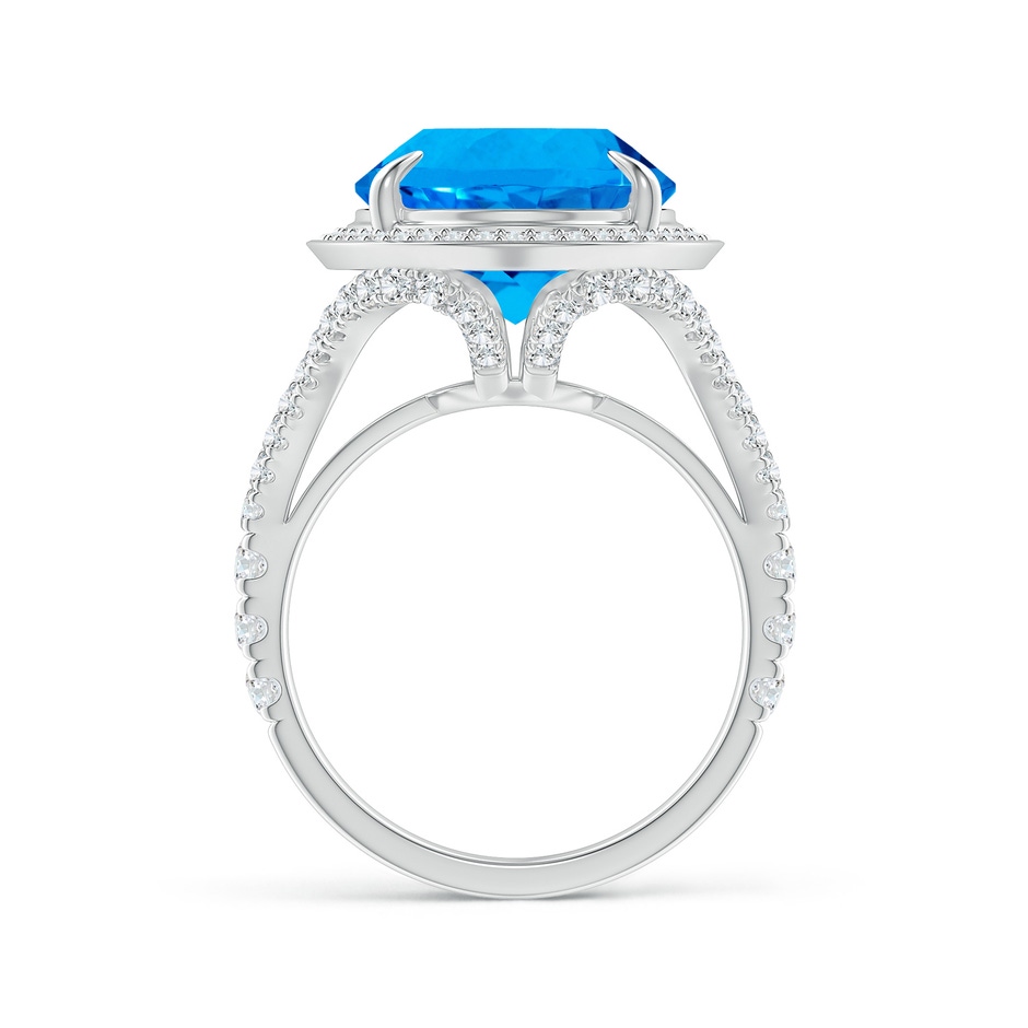 16.10x12.12x7.79mm AAAA Claw-Set GIA Certified Oval Sky Blue Topaz Cocktail Ring in White Gold side 199