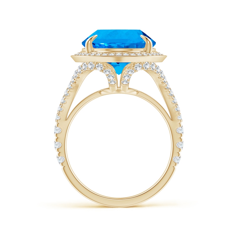 16.10x12.12x7.79mm AAAA Claw-Set GIA Certified Oval Sky Blue Topaz Cocktail Ring in Yellow Gold side 199