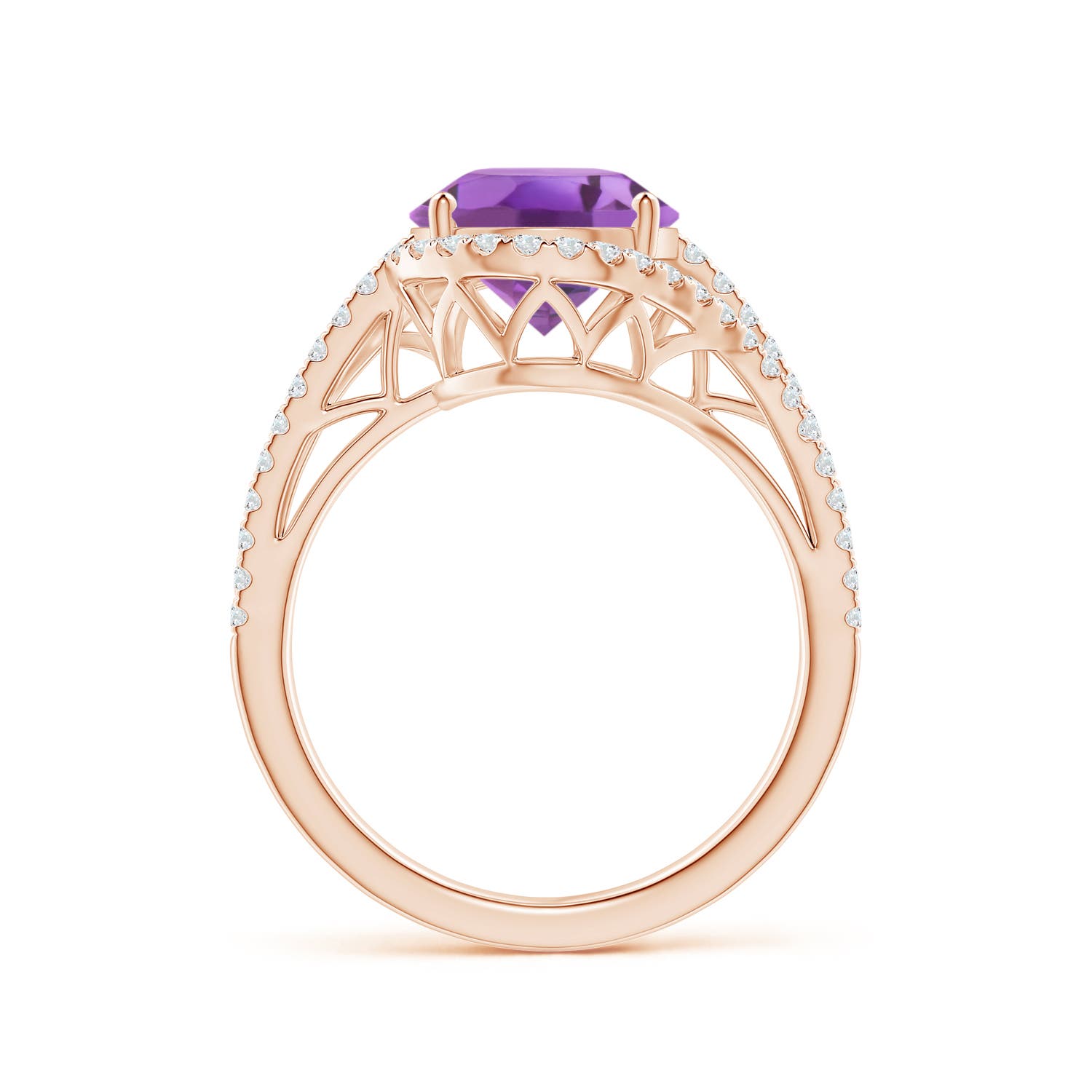 A - Amethyst / 3.65 CT / 14 KT Rose Gold