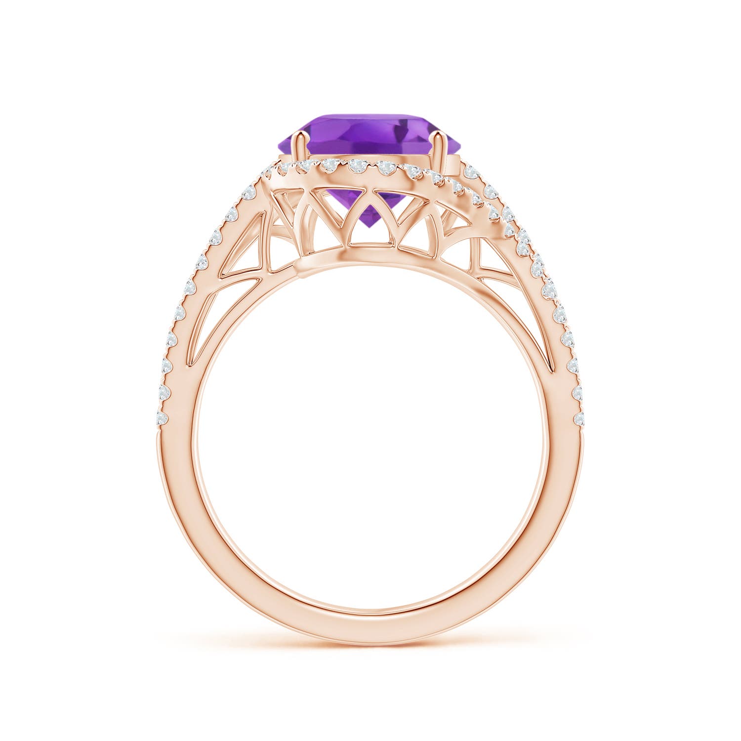 AA - Amethyst / 3.65 CT / 14 KT Rose Gold