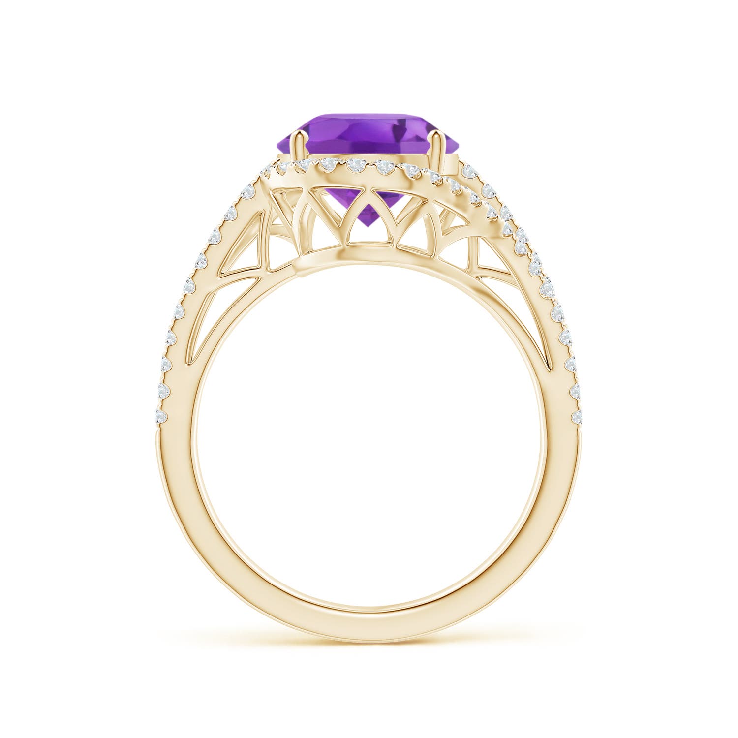 AA - Amethyst / 3.65 CT / 14 KT Yellow Gold