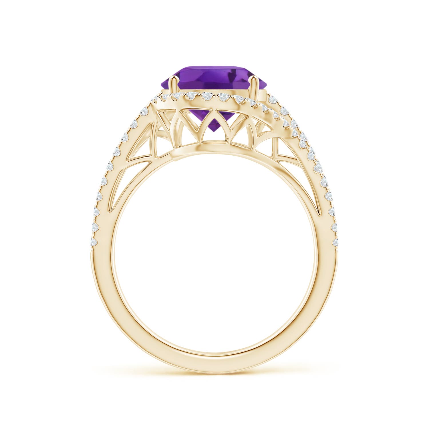 AAA - Amethyst / 3.65 CT / 14 KT Yellow Gold