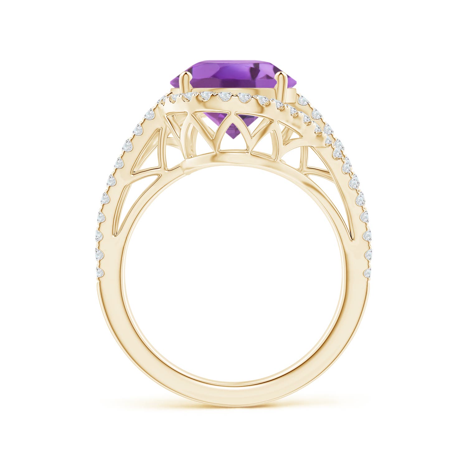 A - Amethyst / 4.92 CT / 14 KT Yellow Gold