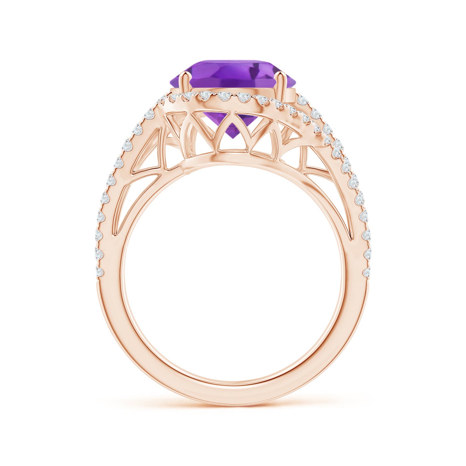 AA - Amethyst / 4.92 CT / 14 KT Rose Gold