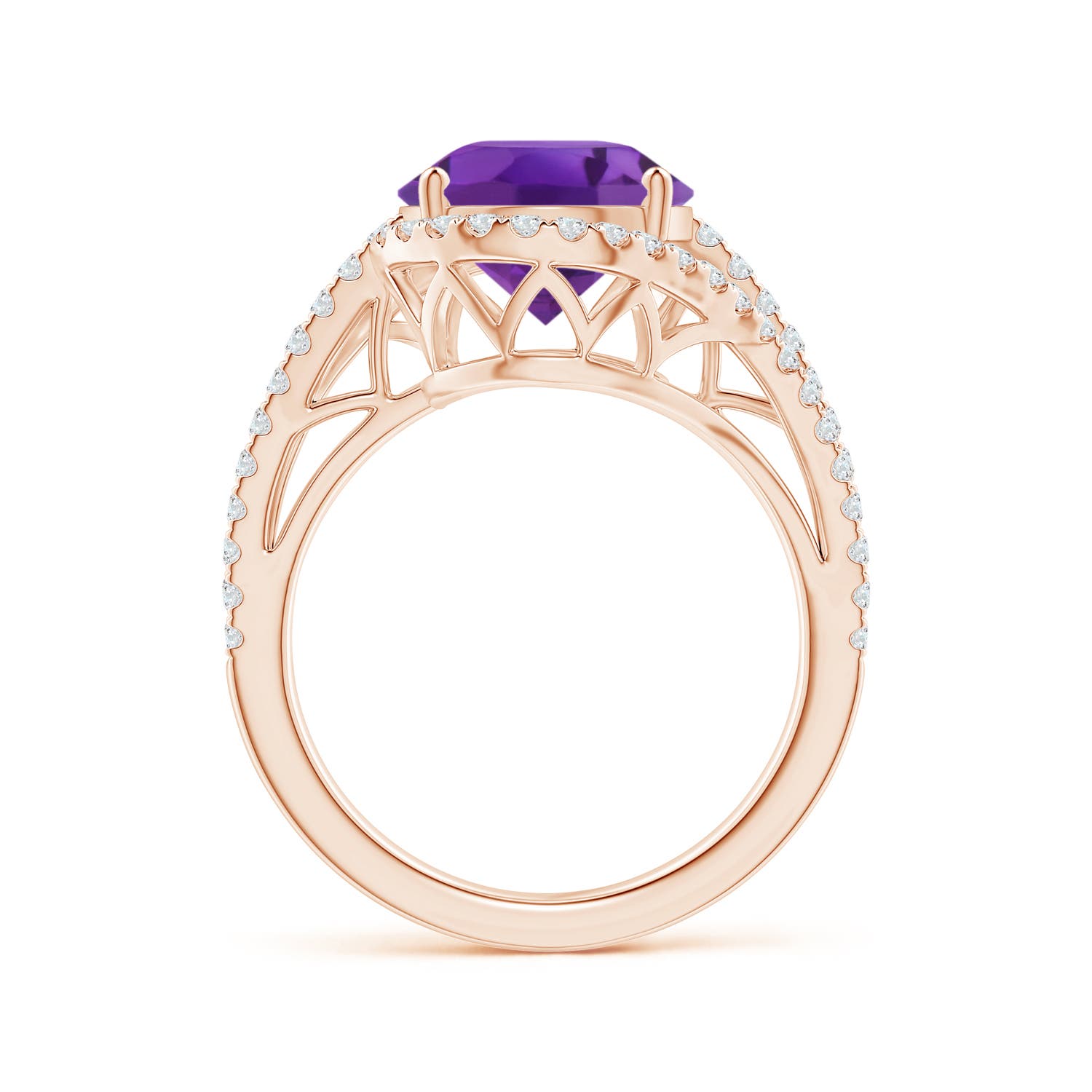 AAA - Amethyst / 4.92 CT / 14 KT Rose Gold