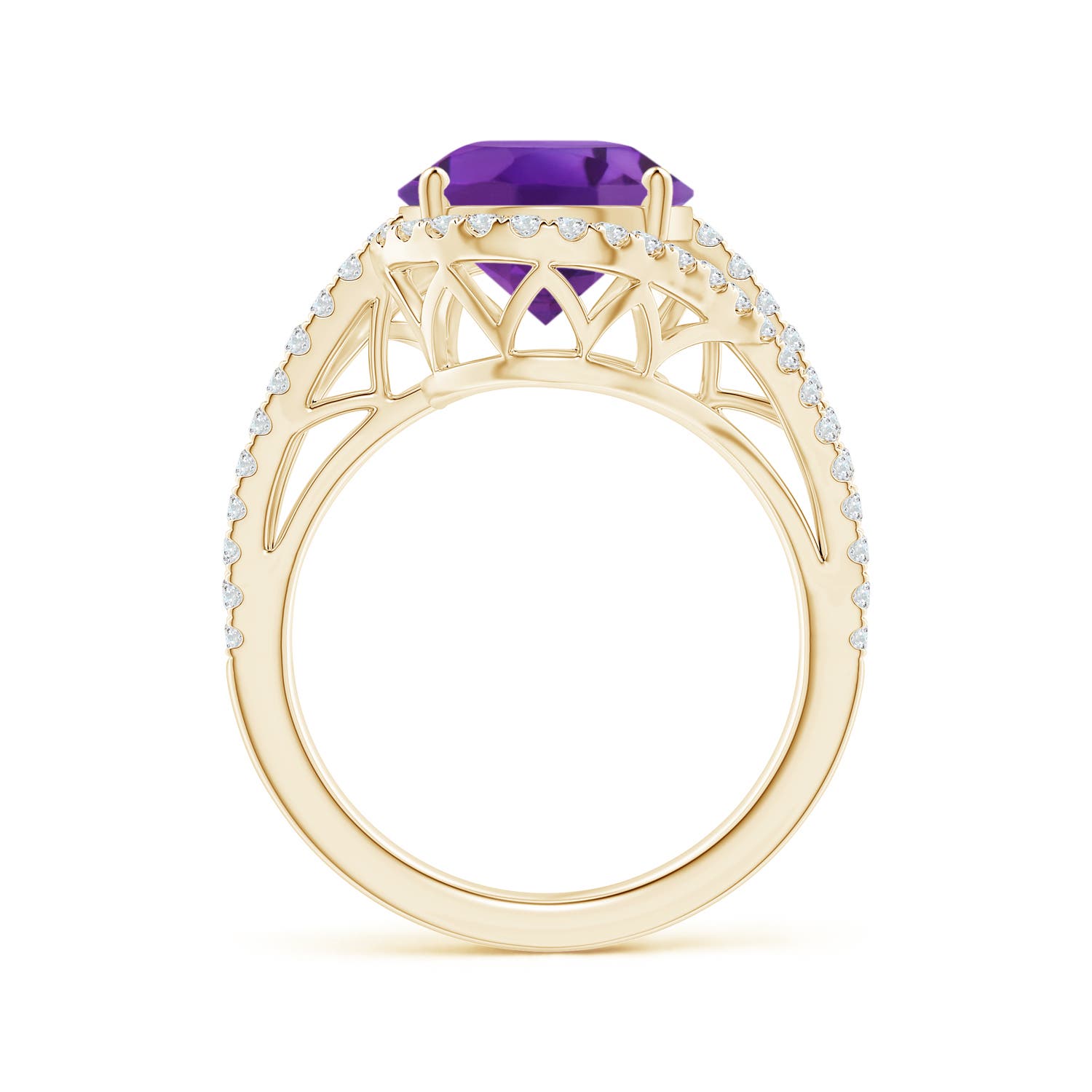 AAA - Amethyst / 4.92 CT / 14 KT Yellow Gold