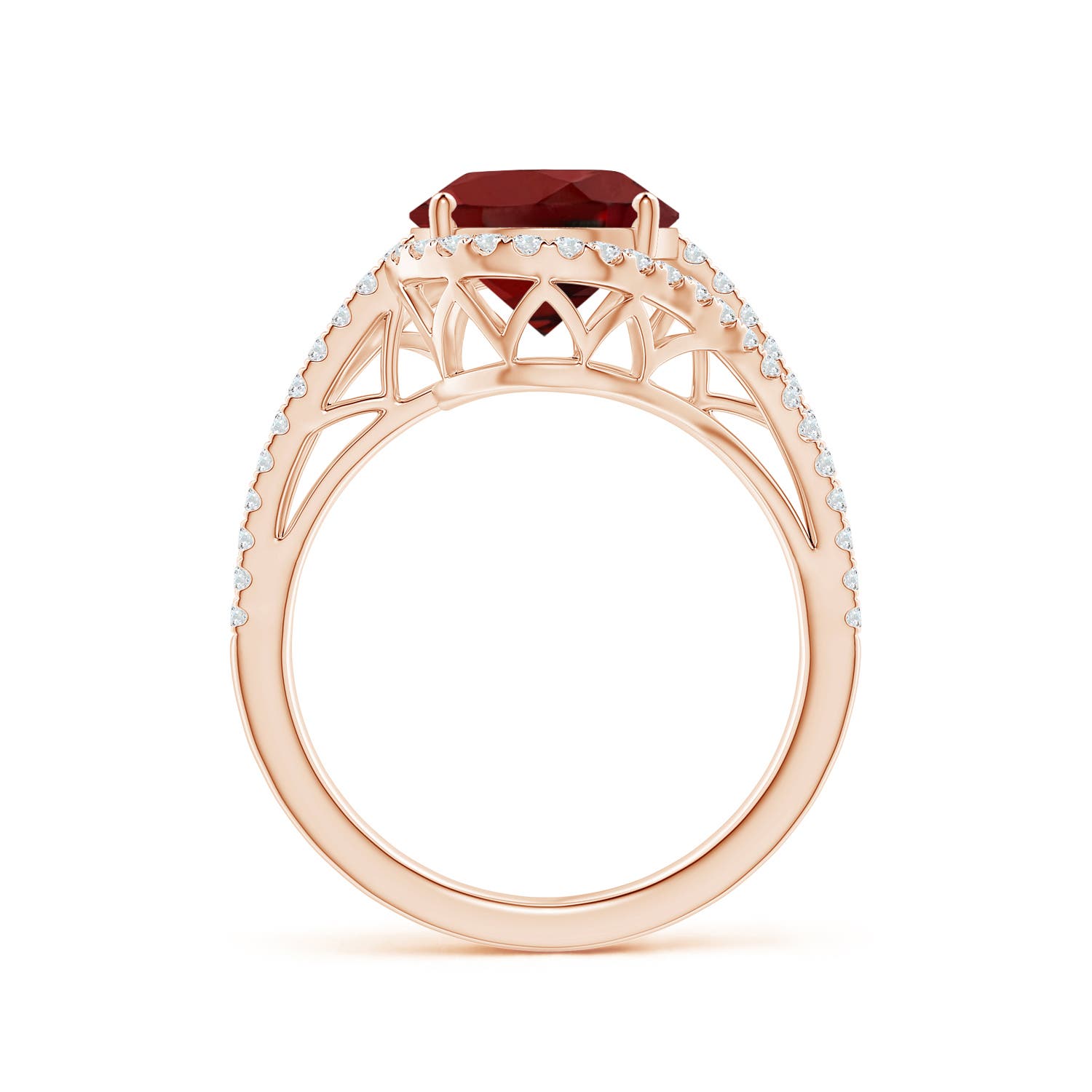 AAAA - Garnet / 4.7 CT / 14 KT Rose Gold