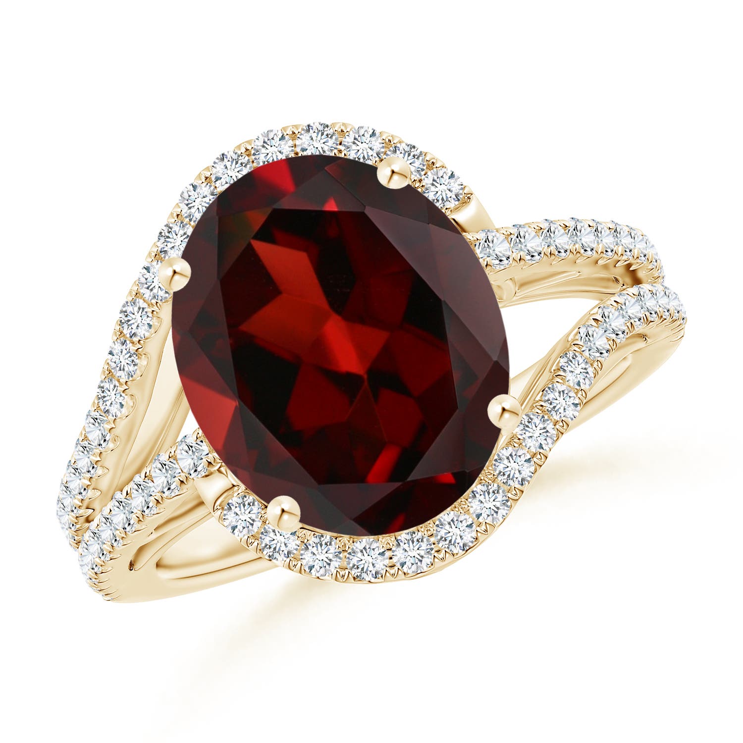 AAA - Garnet / 5.77 CT / 14 KT Yellow Gold