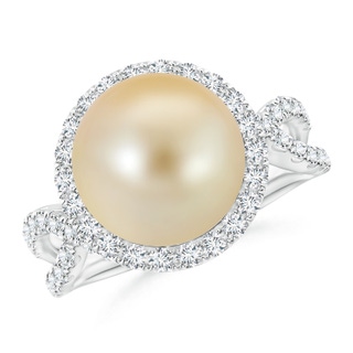 Round AAA Golden South Sea Cultured Pearl