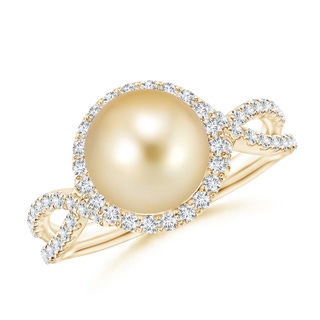 Round AAAA Golden South Sea Cultured Pearl