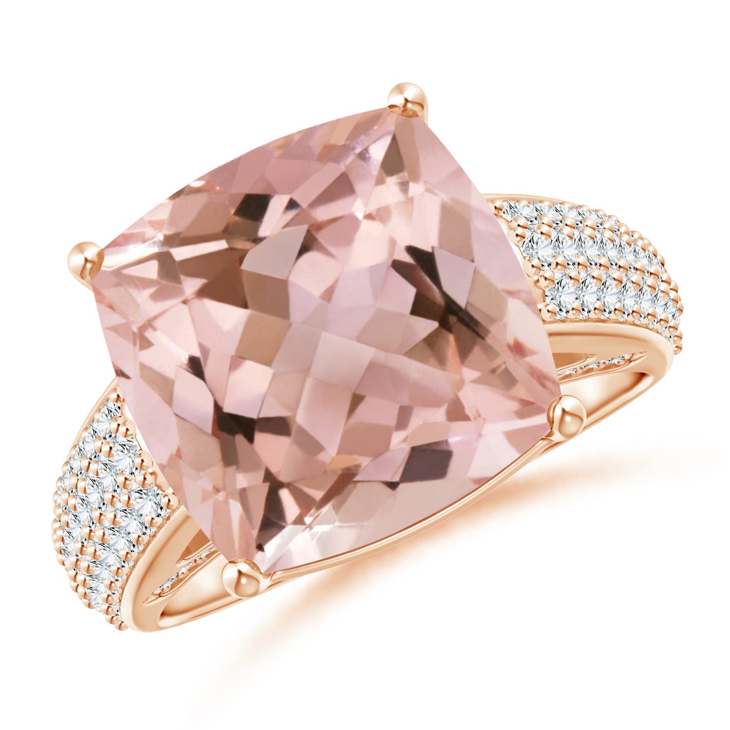 AAAA - Morganite / 7.2 CT / 14 KT Rose Gold