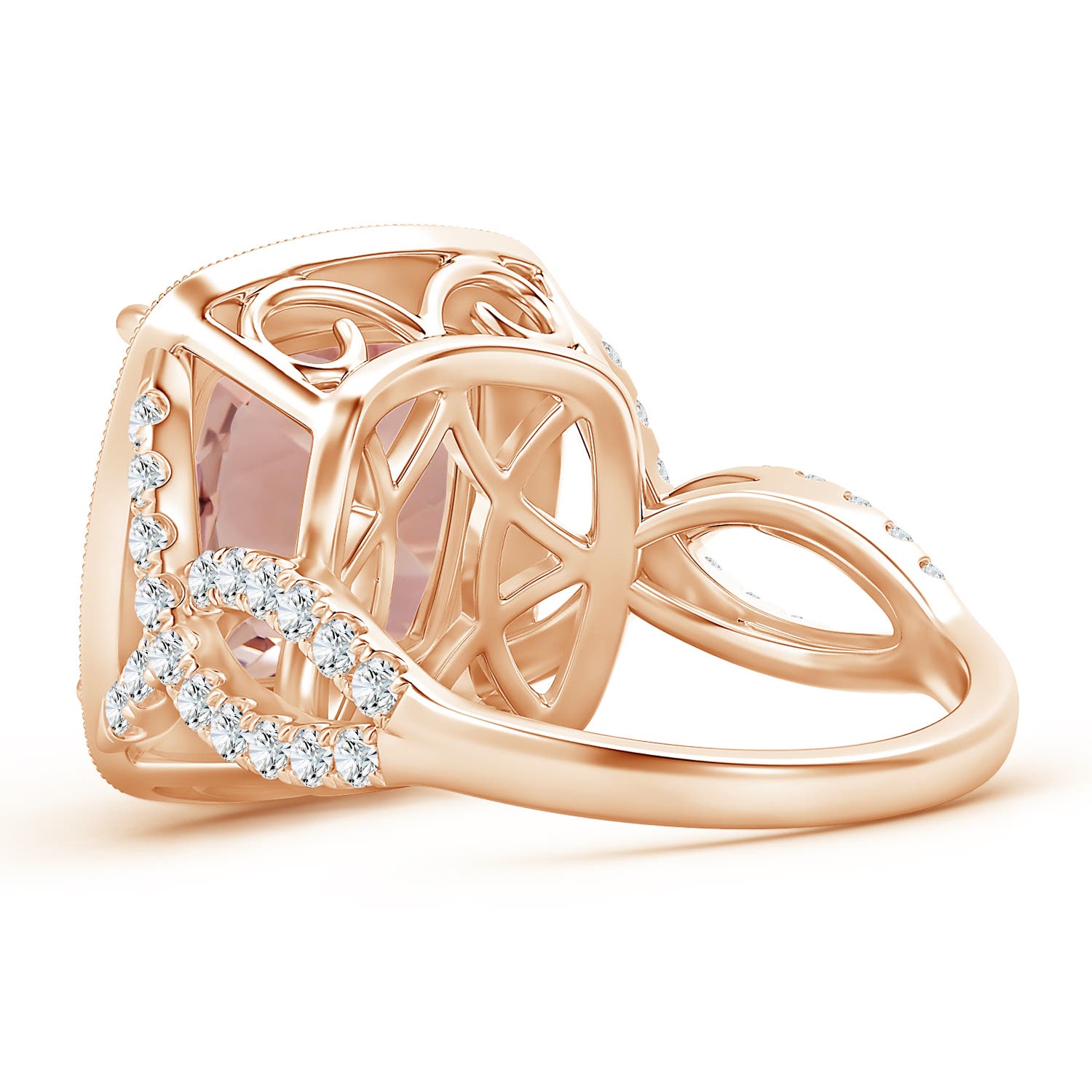 AAAA - Morganite / 7.2 CT / 14 KT Rose Gold