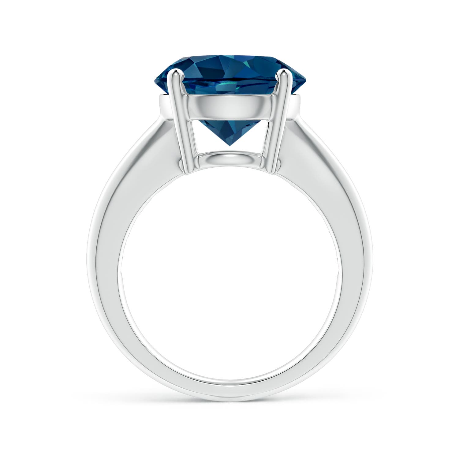 AAAA - London Blue Topaz / 7.8 CT / 14 KT White Gold