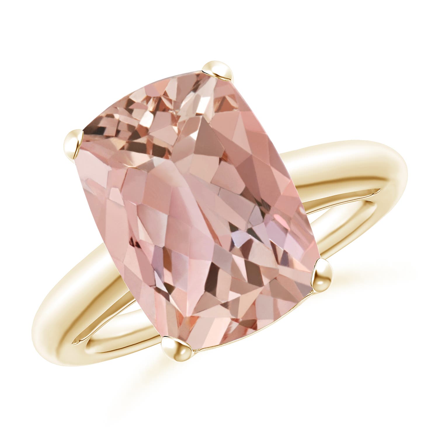 AAAA - Morganite / 5.7 CT / 14 KT Yellow Gold