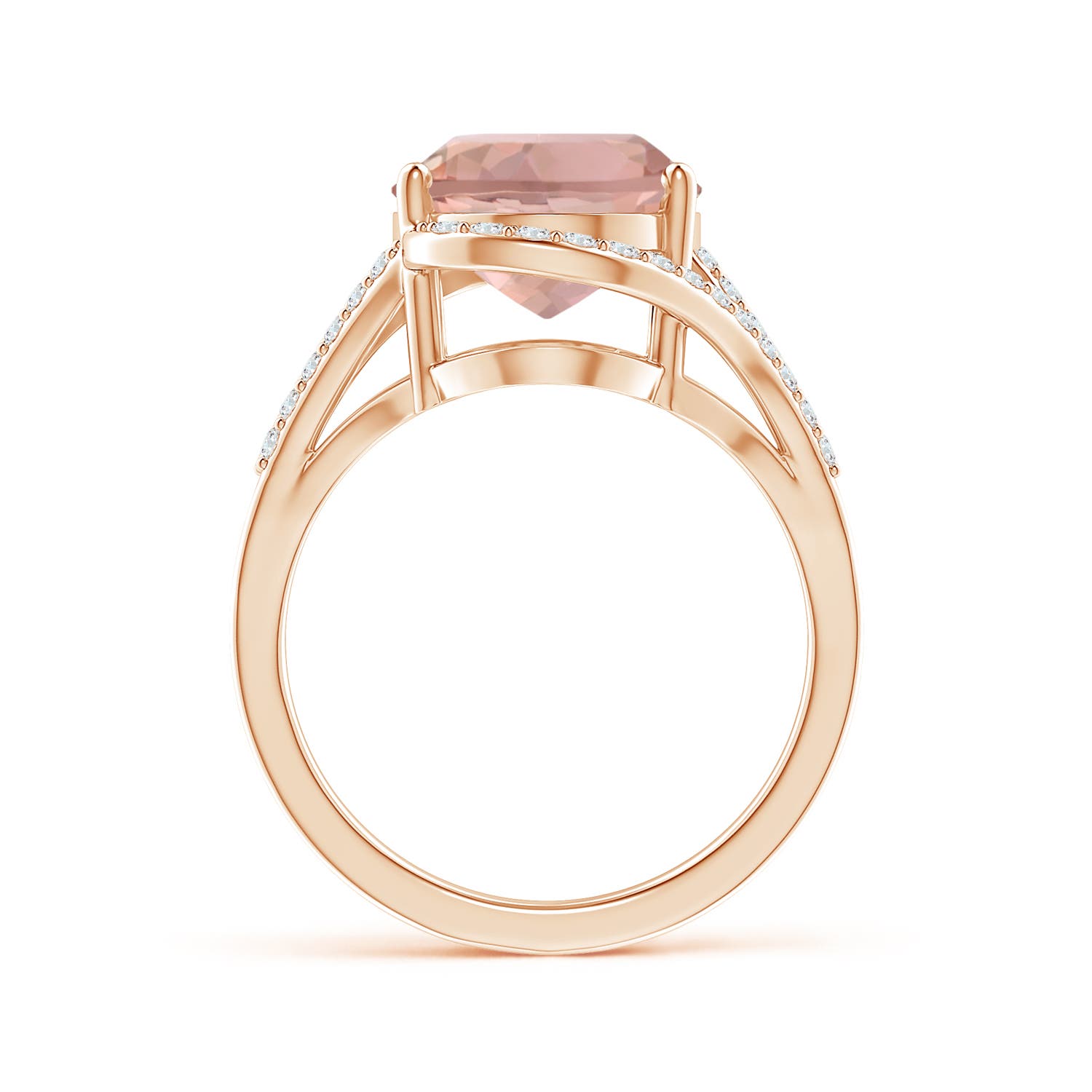 AAAA - Morganite / 5.38 CT / 14 KT Rose Gold