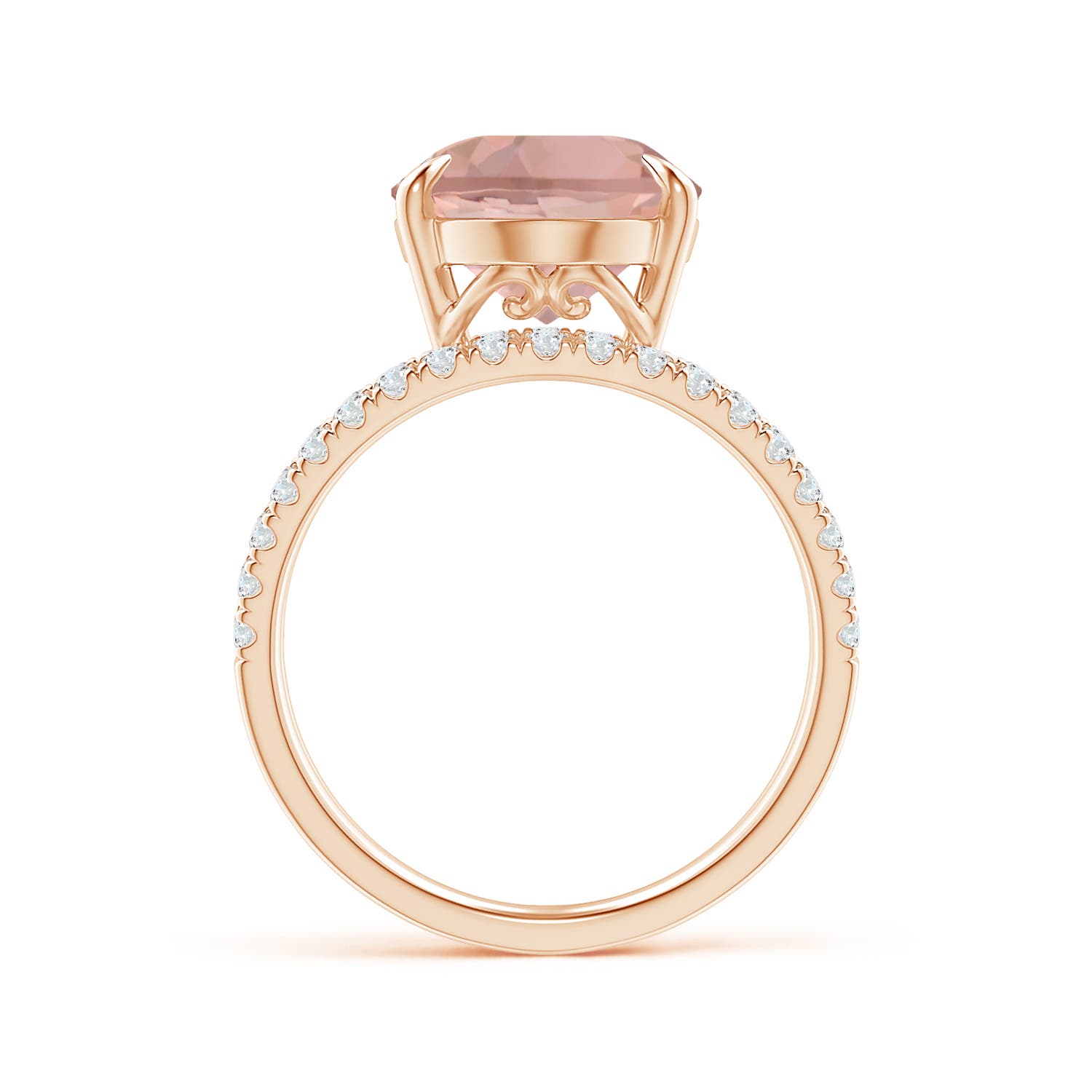 AAAA - Morganite / 5.53 CT / 14 KT Rose Gold