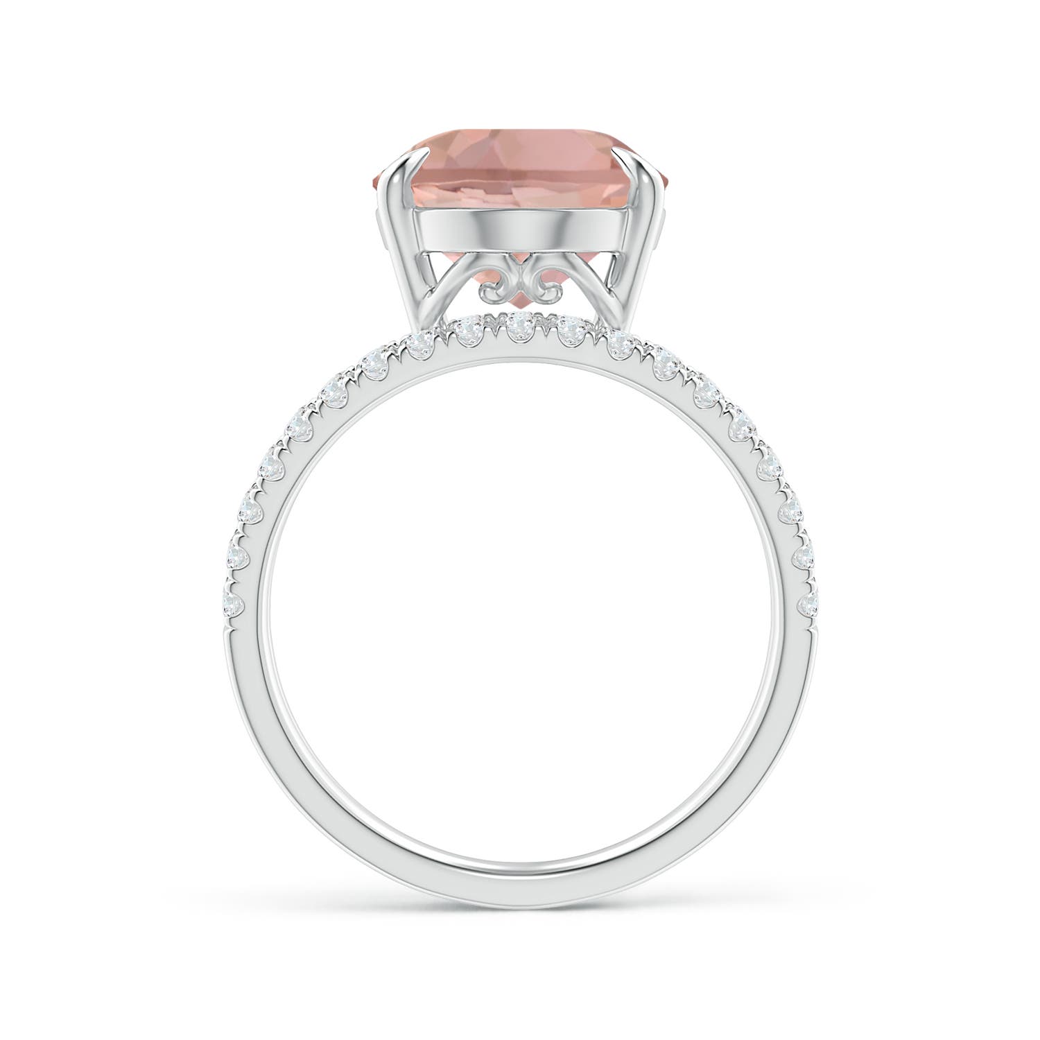 AAAA - Morganite / 5.53 CT / 14 KT White Gold