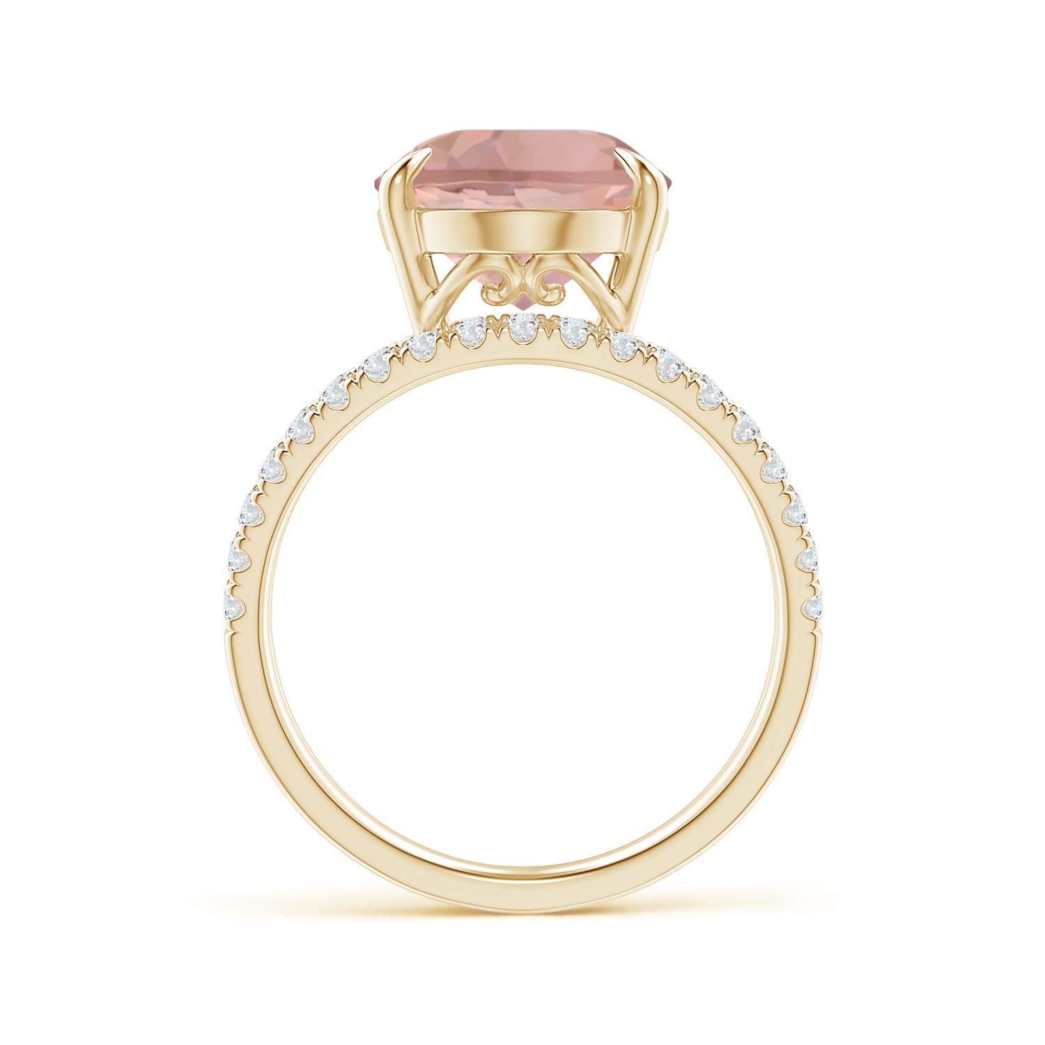 AAAA - Morganite / 5.53 CT / 14 KT Yellow Gold