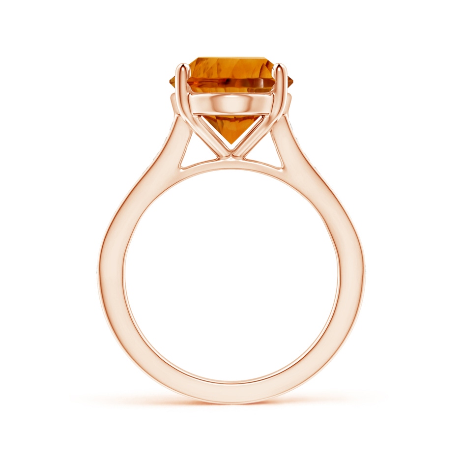 14.15x10.16x7.02mm AAAA Classic Oval CItrine Solitaire Ring in 18K Rose Gold side 199