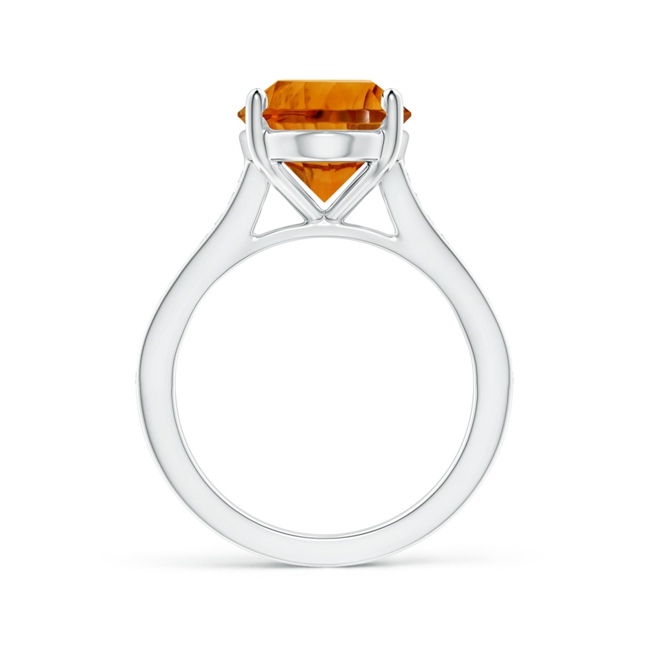 14.15x10.16x7.02mm AAAA Classic Oval CItrine Solitaire Ring in 18K White Gold side 199