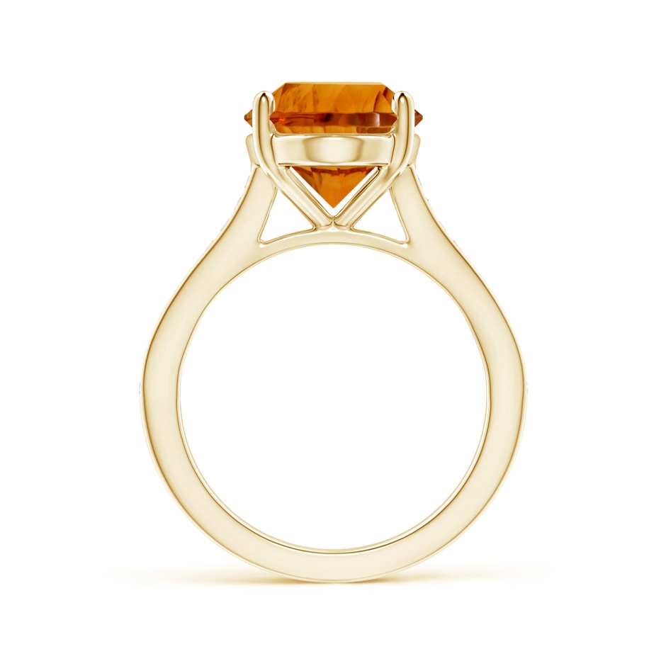 14.15x10.16x7.02mm AAAA Classic Oval CItrine Solitaire Ring in 18K Yellow Gold side 199
