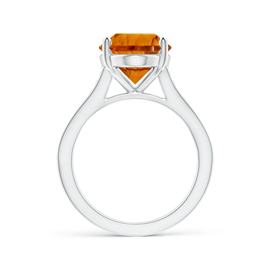 14.15x10.16x7.02mm AAAA Classic Oval CItrine Solitaire Ring in White Gold side 199