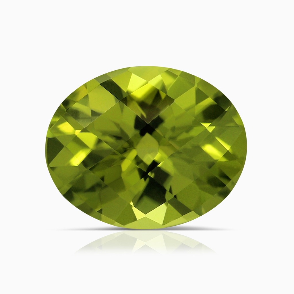 11.03x8.92x5.66mm AAA GIA Certified Classic Oval Peridot Solitaire Ring in White Gold Side 799