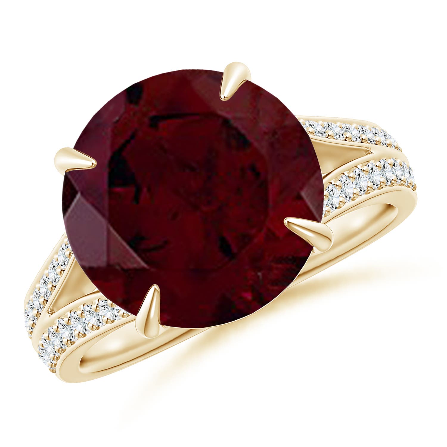 A - Garnet / 7.86 CT / 14 KT Yellow Gold