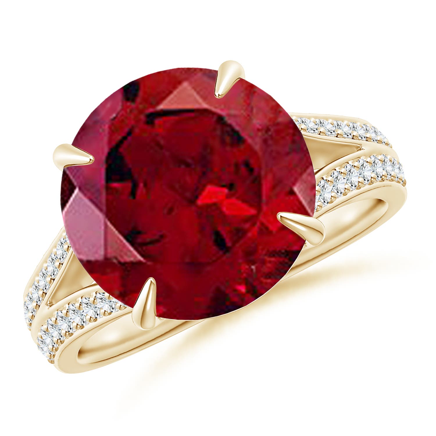 AAAA - Garnet / 7.86 CT / 14 KT Yellow Gold