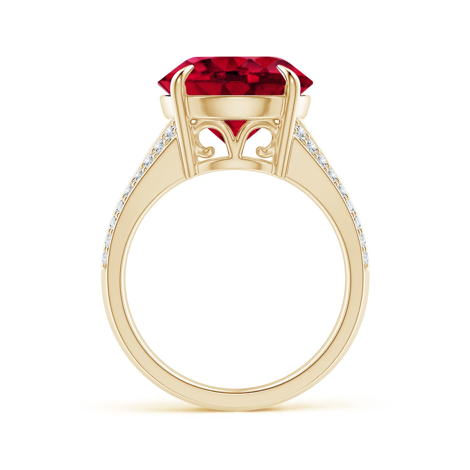 AAAA - Garnet / 7.86 CT / 14 KT Yellow Gold