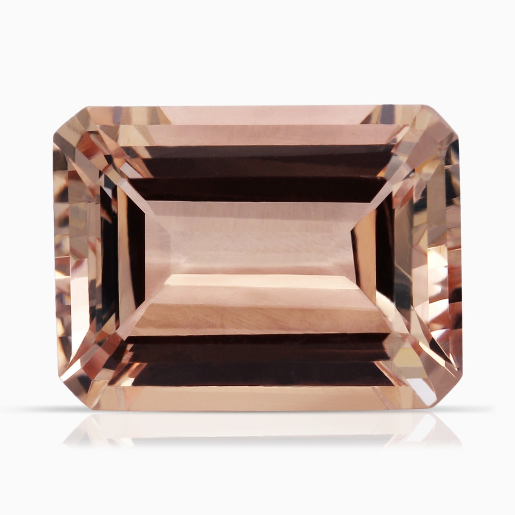 16.07x12.01x7.35mm AAAA GIA Certified Classic Emerald cut Morganite Solitaire Ring in White Gold Side 699