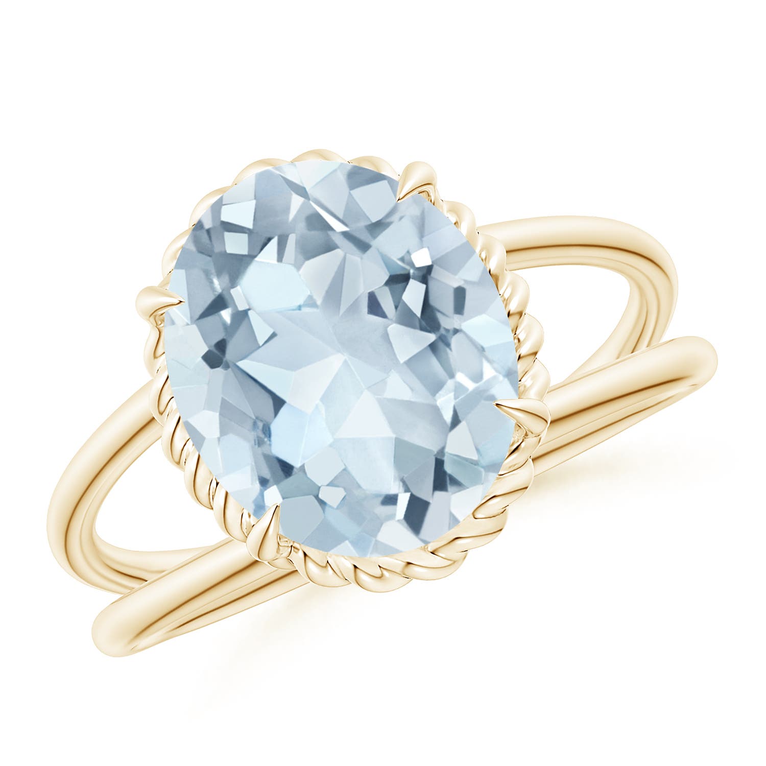 A - Aquamarine / 3 CT / 14 KT Yellow Gold