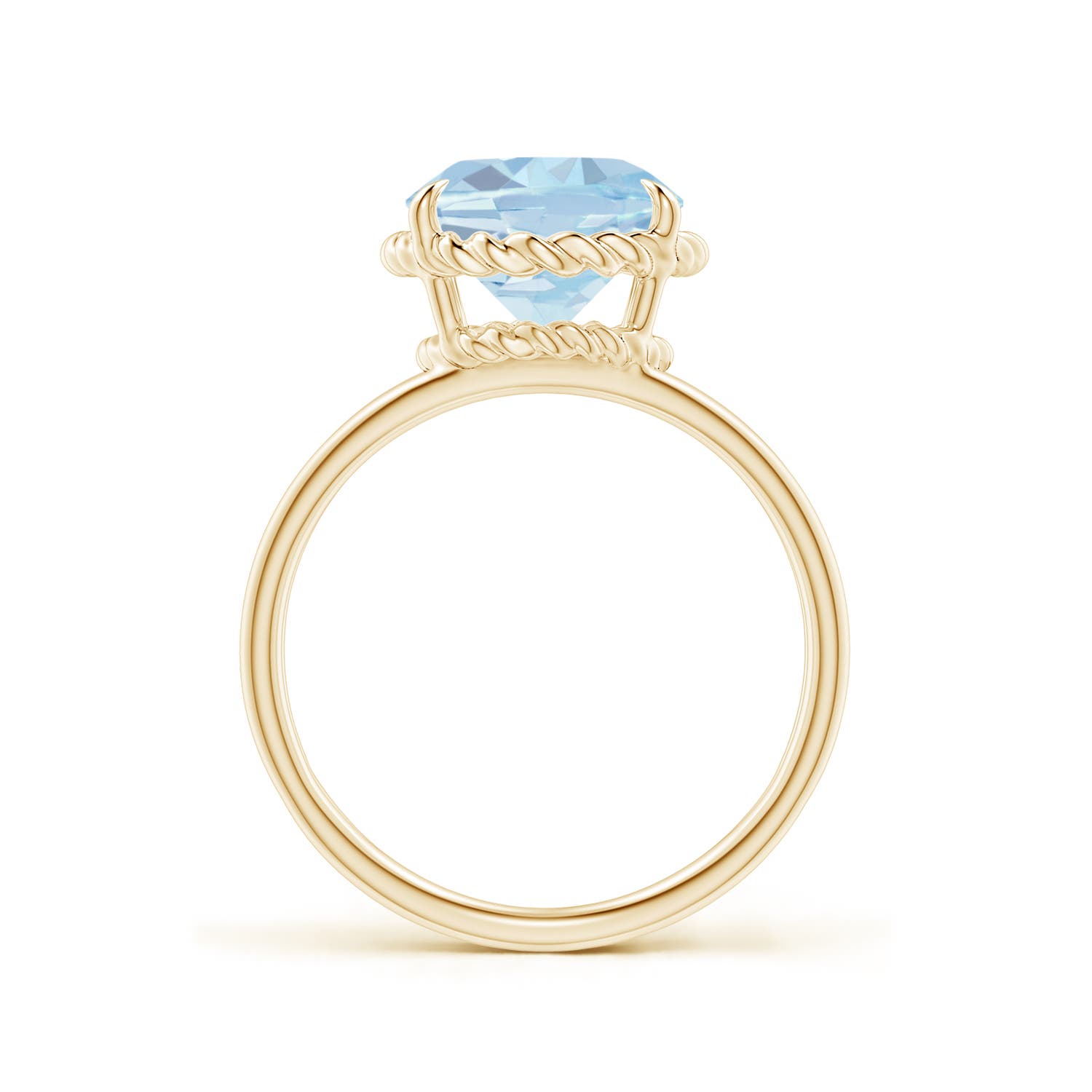 A - Aquamarine / 3 CT / 14 KT Yellow Gold