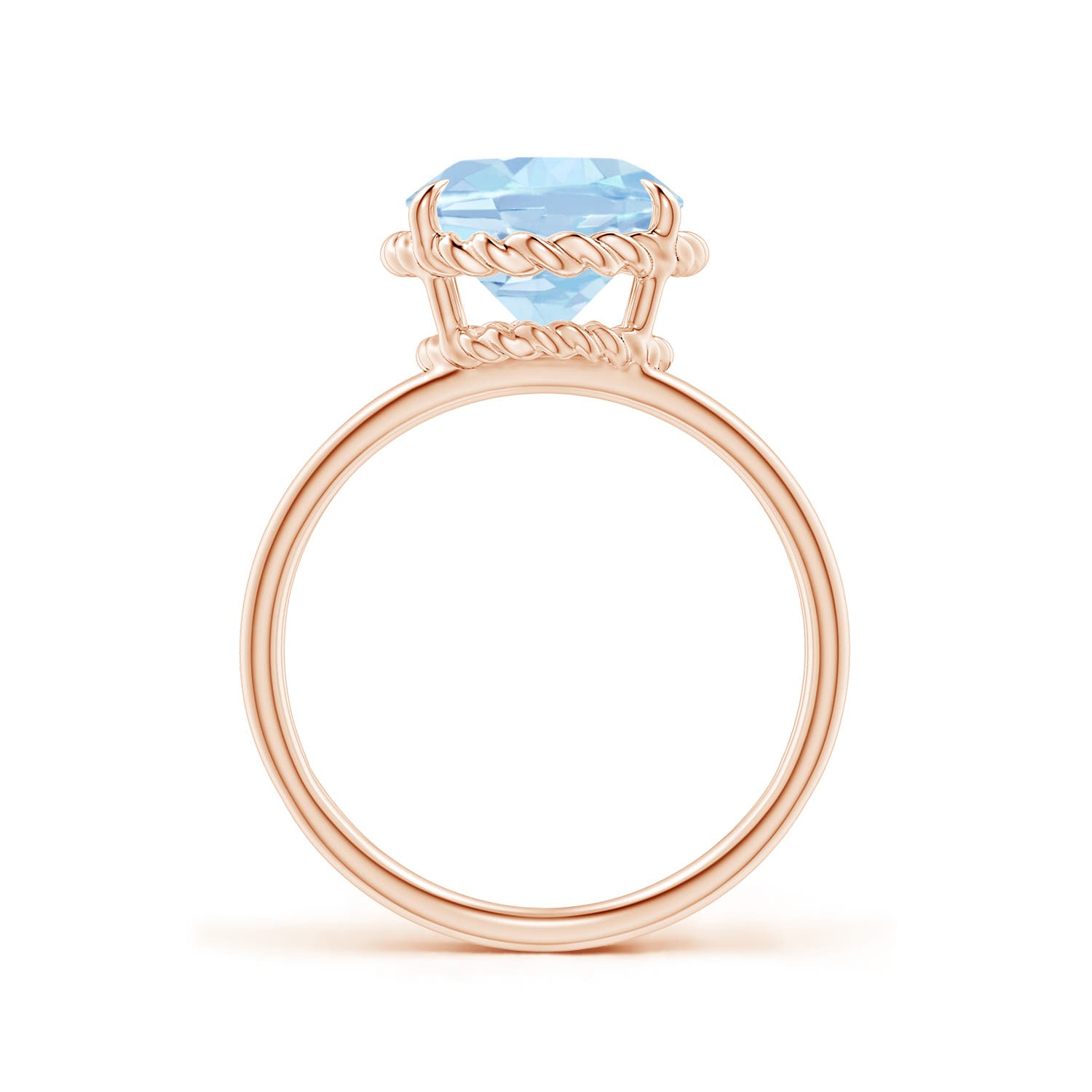 AA - Aquamarine / 3 CT / 14 KT Rose Gold