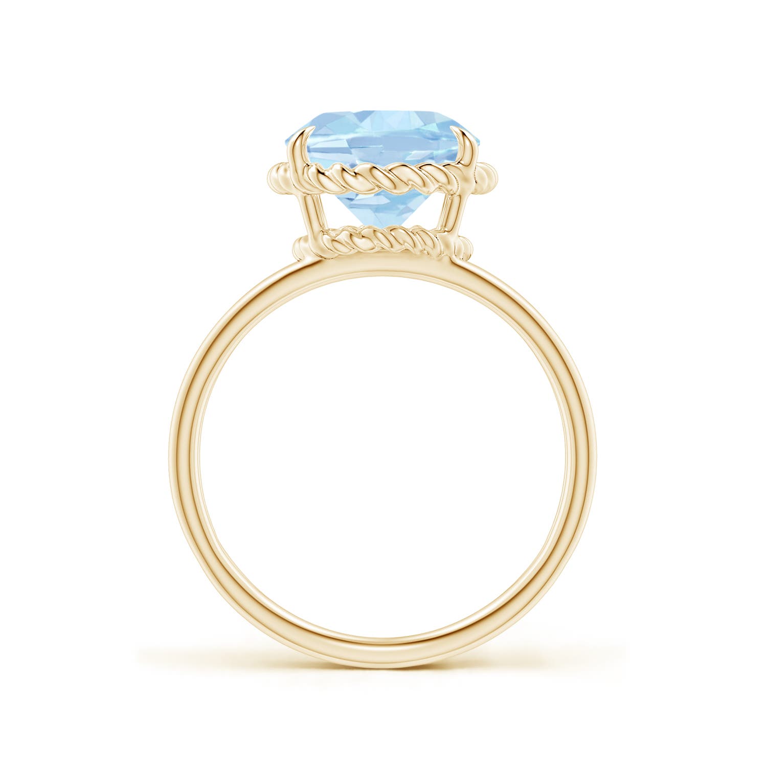 AA - Aquamarine / 3 CT / 14 KT Yellow Gold