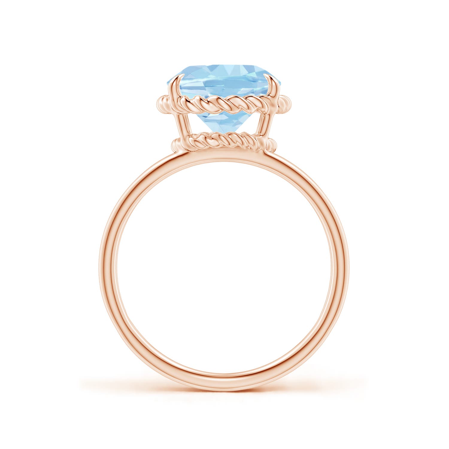 AAA - Aquamarine / 3 CT / 14 KT Rose Gold