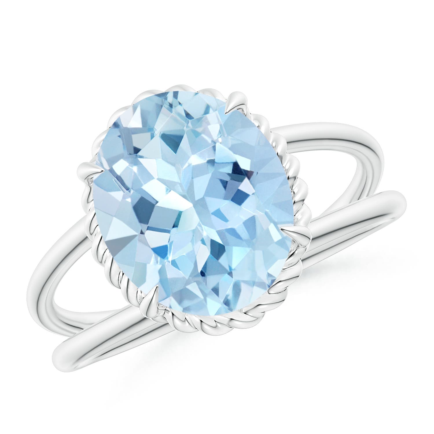 AAA - Aquamarine / 3 CT / 14 KT White Gold