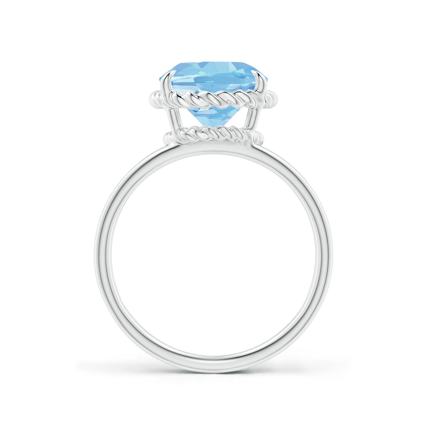 AAAA - Aquamarine / 3 CT / 14 KT White Gold