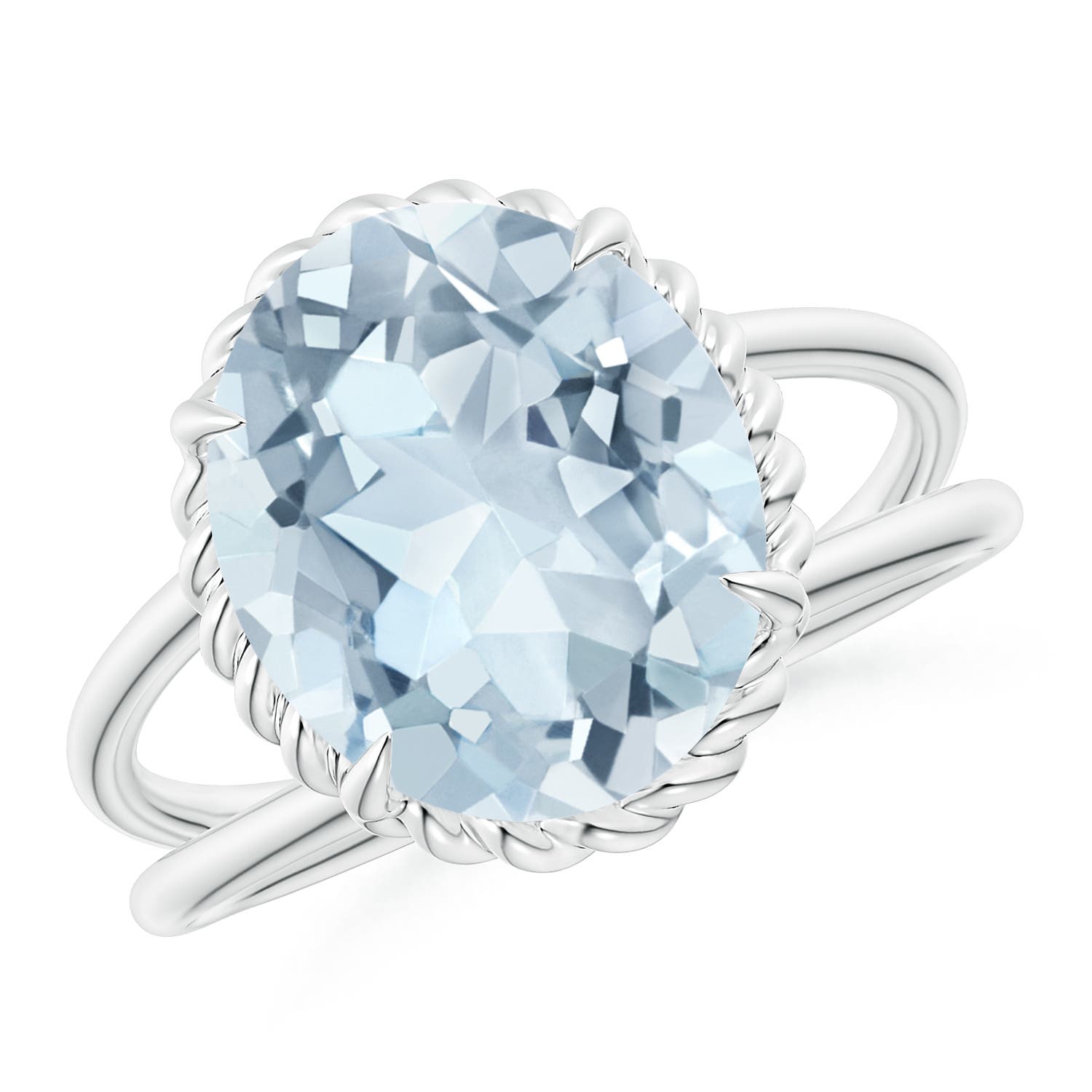 A - Aquamarine / 3.75 CT / 14 KT White Gold