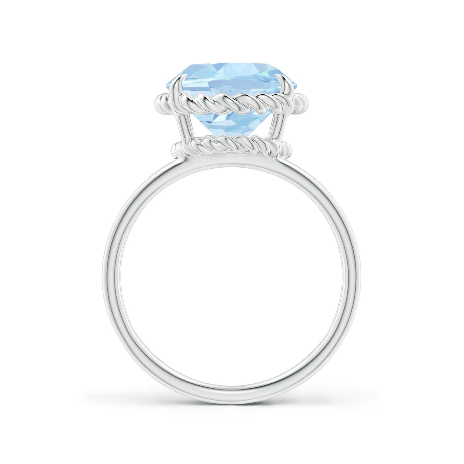 AA - Aquamarine / 3.75 CT / 14 KT White Gold