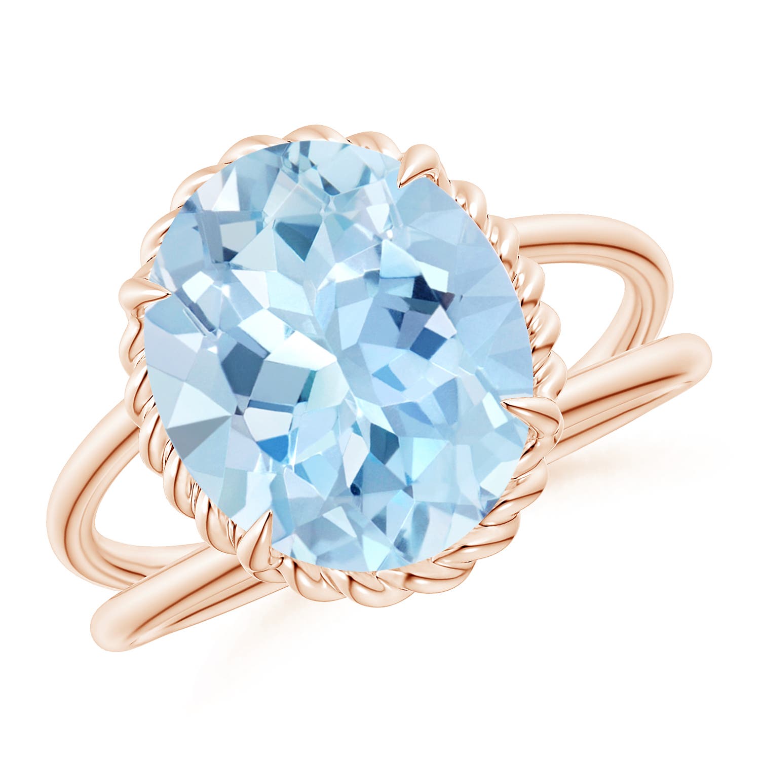 AAA - Aquamarine / 3.75 CT / 14 KT Rose Gold