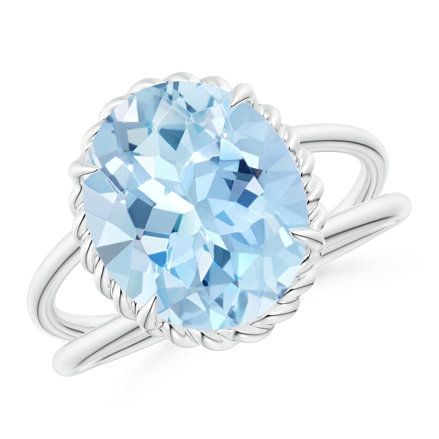 AAA - Aquamarine / 3.75 CT / 14 KT White Gold