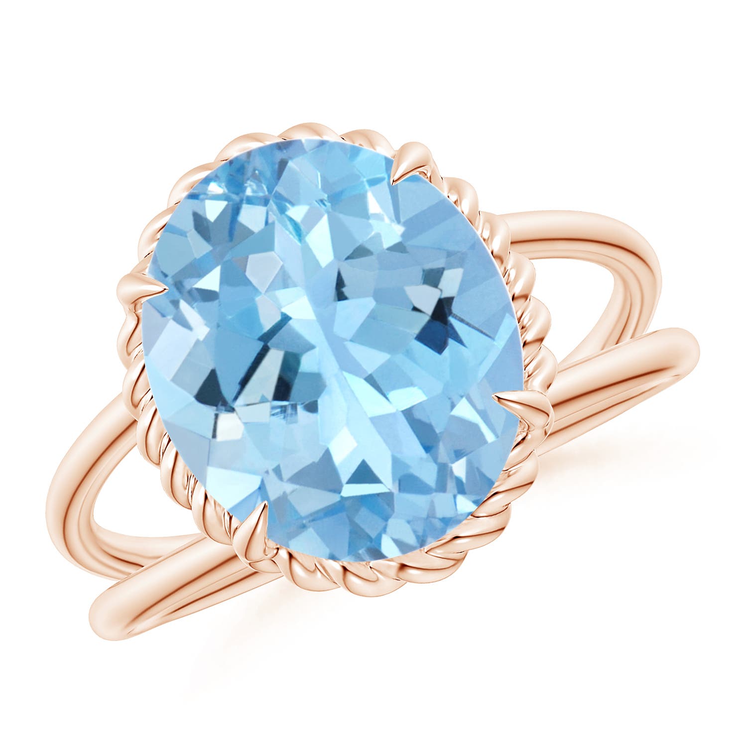 AAAA - Aquamarine / 3.75 CT / 14 KT Rose Gold