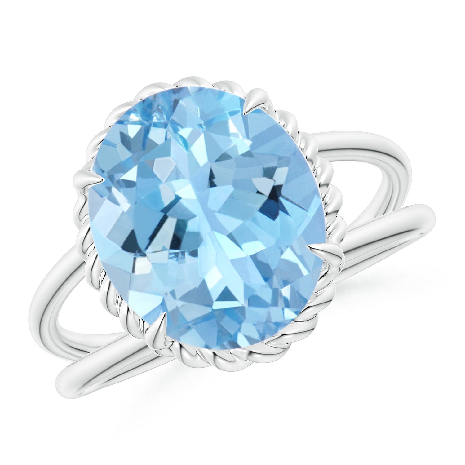 AAAA - Aquamarine / 3.75 CT / 14 KT White Gold