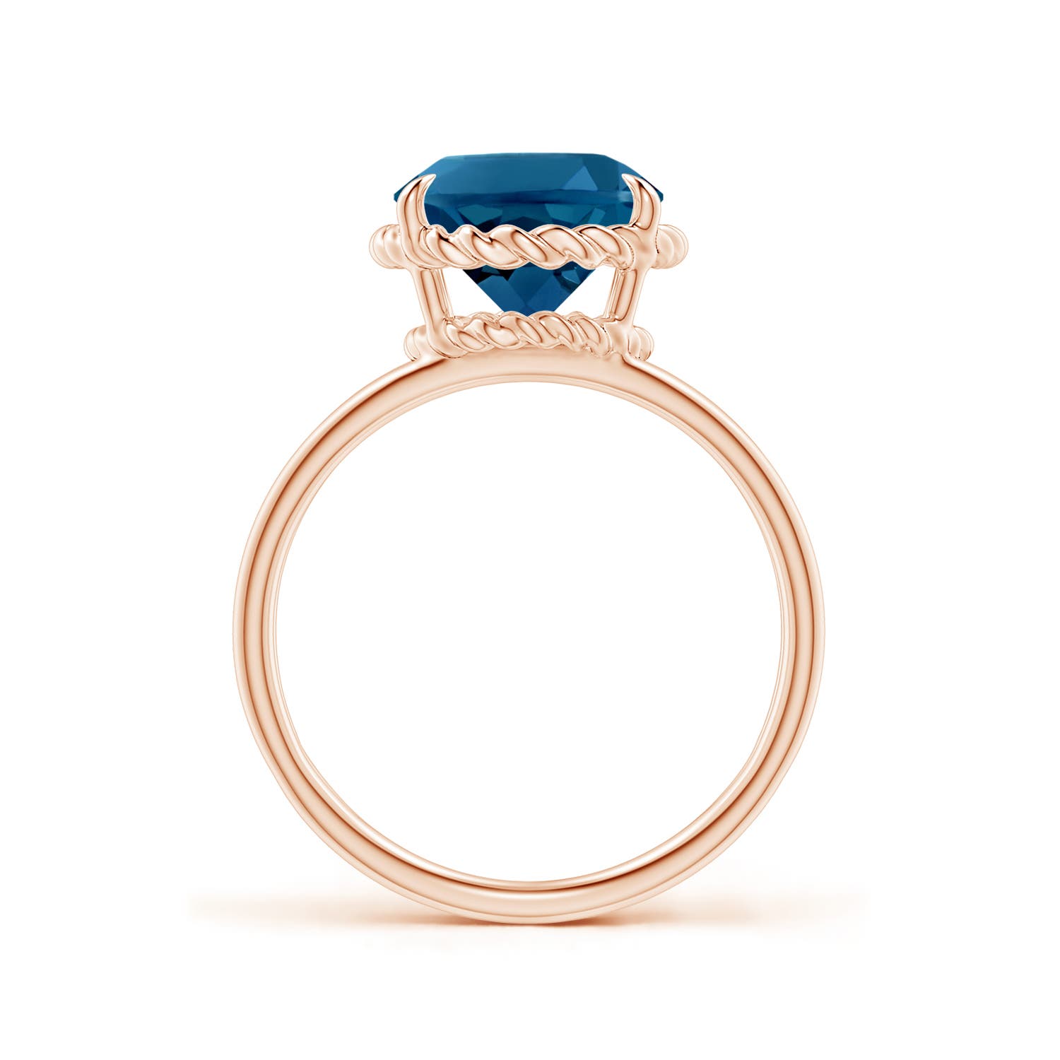 AAAA - London Blue Topaz / 4.7 CT / 14 KT Rose Gold